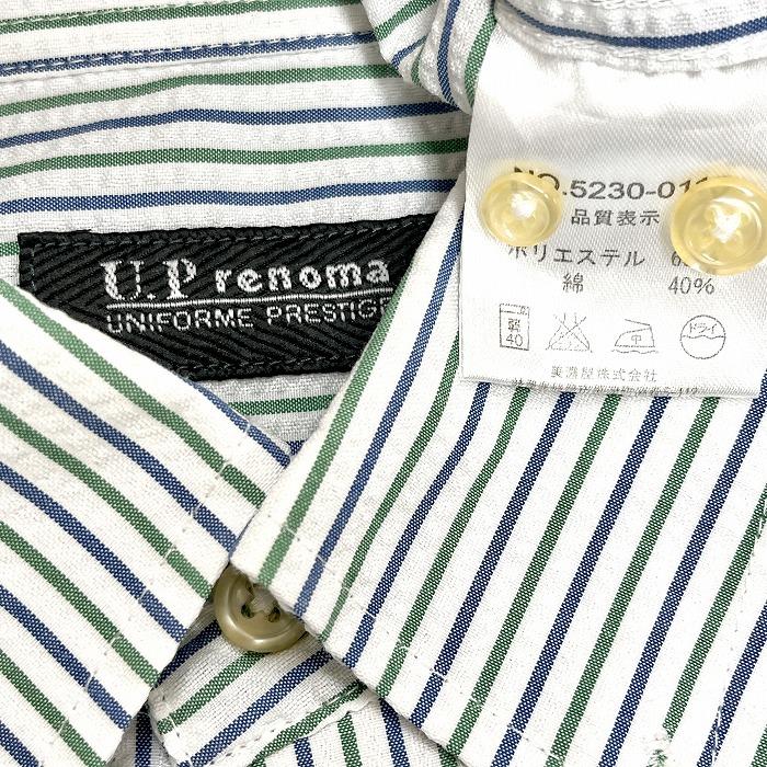 Mサイズ renoma ストライプシャツ golf レノマ Mサイズ renoma ストライプシャツ golf レノマ