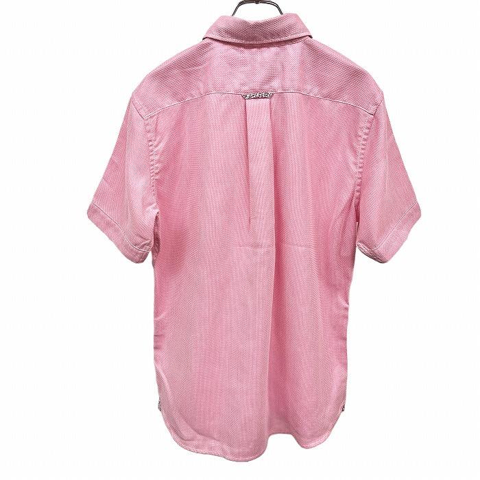 20413　アーノルドパーマー　半袖シャツ　ピンクＸ白ストライプ　サイズ3 20413アーノルドパーマー半袖シャツピンクX白ストライプサイズ3