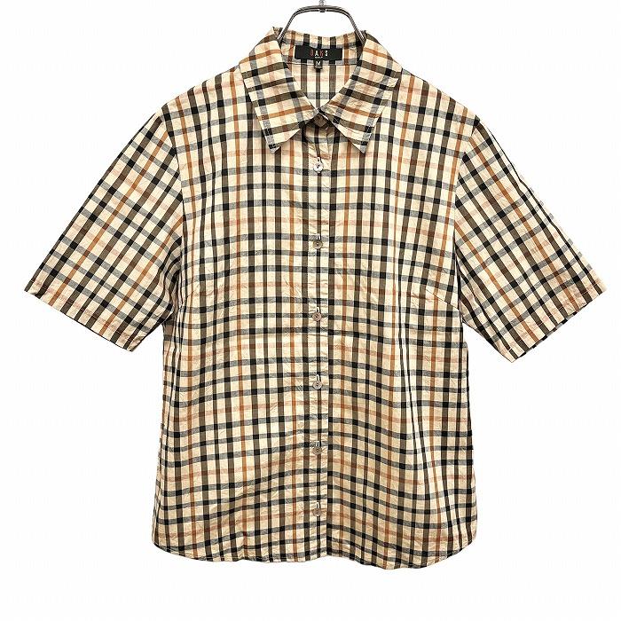 DAKS ダックス ゴルフ GOLF 少し薄手 シャツ チェック 半袖 DAKS ダックス ゴルフ GOLF 少し薄手 シャツ チェック 半袖