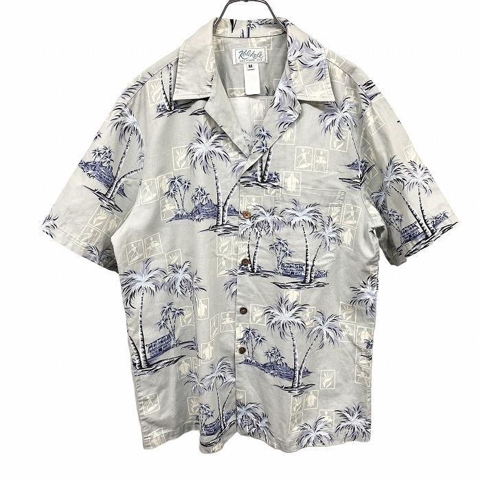 コレコレ Kole オープンカラーシャツ 開襟 アロハ柄 ヤシの木