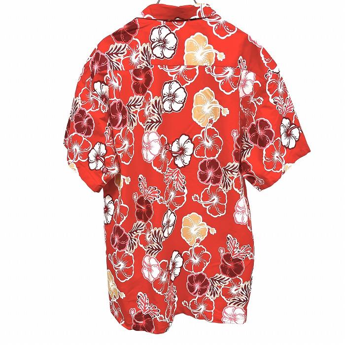 マックスボーイ MAX BOY オープンカラーシャツ 開襟 アロハ柄 花