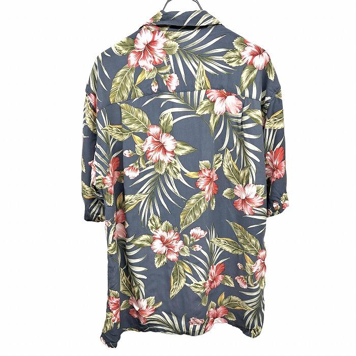NAVY（BALENCIAGA） ネイビー NAVY アロハシャツ 花柄 オープン