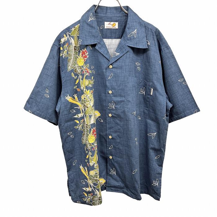 マンゴ Mango OKINAWA ORIGINAL かりゆしウェア 開襟 オープンカラー 