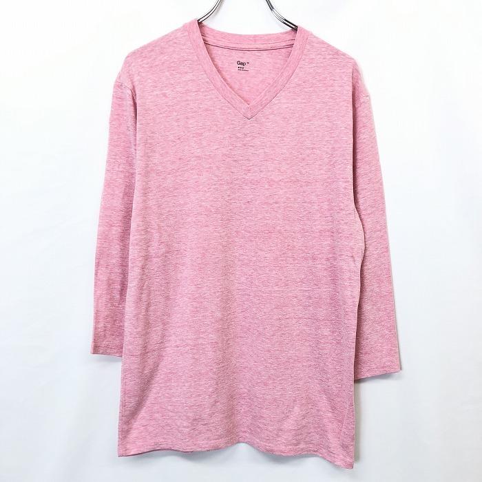GAP（ギャップ） M メンズ 男性 Tシャツ カットソー トップス 無地 V