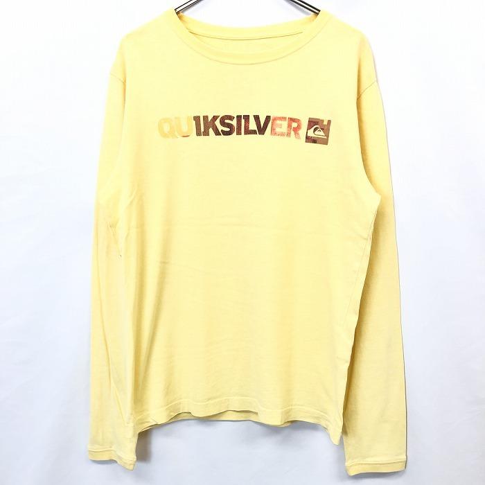 クイックシルバー QUIKSILVER Tシャツ カットソー ロゴ プリント 丸首