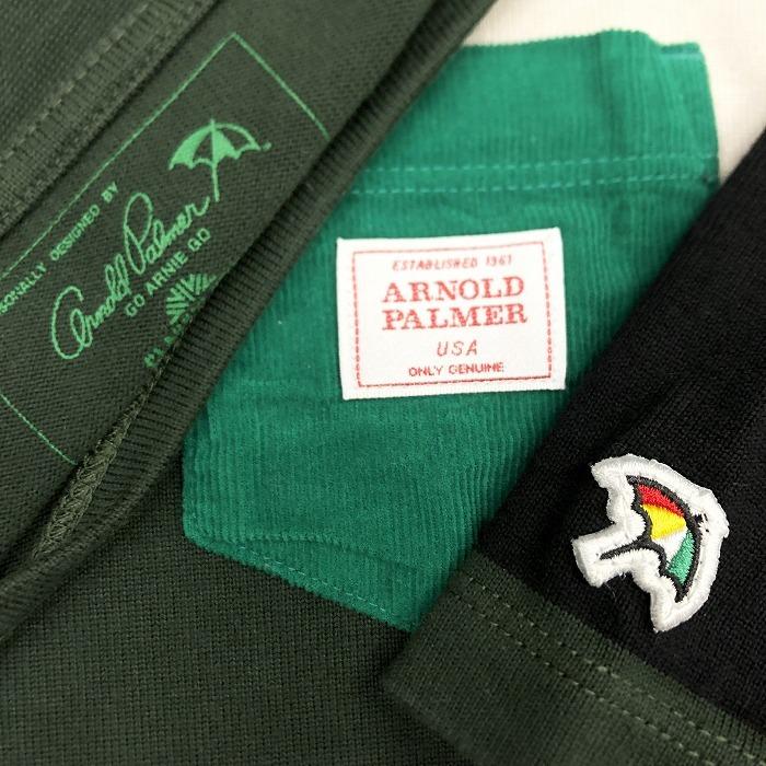 Arnold Palmer バスクシャツ カットソー Tシャツ 太めボーダー ボートネック 長袖 綿100% 3 緑×オフホワイト×黒×杢グレー レディース｜undo-rowa｜03
