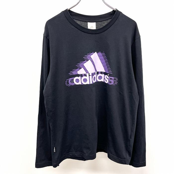 adidas アディダス Tシャツ ロゴプリント 英字 文字 丸首 クルーネック 