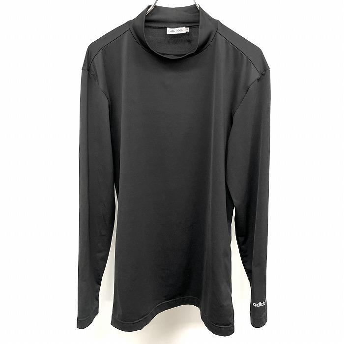 新品 アディダス adidas ゴルフ モックネック 黒 L 新品adidas ゴルフ
