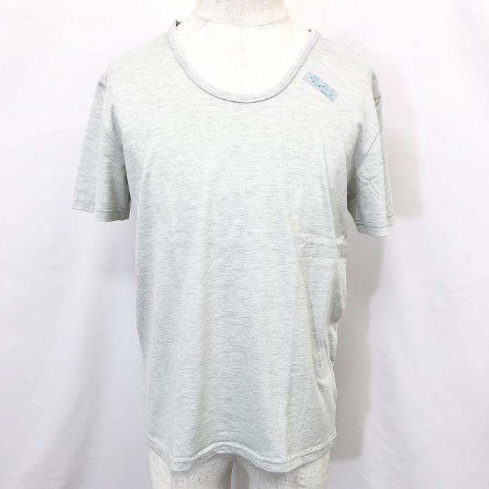 Ppfm ピーピーエフエム L メンズ 男性 半袖tシャツ カットソー Uネック 胸に五線譜と音符プリント 服 ポリ 綿 杢カラー 緑掛かったグレー Ts Undo Rowa ヤフー店 通販 Yahoo ショッピング