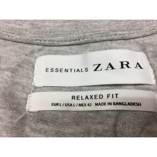 Essentials Zara ザラ Lサイズ メンズ 薄手 Tシャツ Relaxed Fit 半袖 Vネック 無地 カットソー ボックスカット ヘザーグレー 杢灰色 Ts Undo Rowa ヤフー店 通販 Yahoo ショッピング