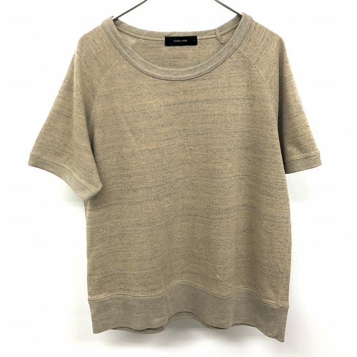GLOBAL WORK グローバルワーク Tシャツ 裾リブ 無地 丸首 ラグラン 