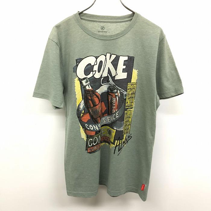 グッデイ good day Tシャツ カットソー プリント イラスト コカ 