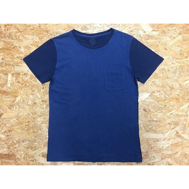 United Arrows Green Label Relaxing ユナイテッドアローズ M メンズ Tシャツ バイカラー 胸ポケット付き 丸首 半袖 綿100 ネイビー 紺 Ts Undo Rowa ヤフー店 通販 Yahoo ショッピング