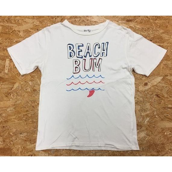 Global Work グローバルワーク Sサイズ メンズ Tシャツ Beach Bum プリント 英字 イラスト 丸首 半袖 カットソー 綿100 アイボリー Ts Undo Rowa ヤフー店 通販 Yahoo ショッピング