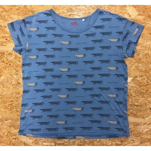 コラボ Ut Uniqlo Lisa Larson ユニクロ リサラーソン Lサイズ レディース Tシャツ 猫プリント 丸首 半袖 綿100 ネイビー 紺 Ts02662 Undo Rowa ヤフー店 通販 Yahoo ショッピング