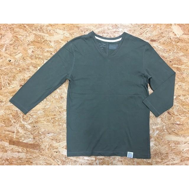 Azul By Moussy アズールバイマウジー Sサイズ メンズ Tシャツ 無地 Vネック 半袖 ショートスリーブ カットソー 綿100 グリーン カーキ系 Ts Undo Rowa ヤフー店 通販 Yahoo ショッピング
