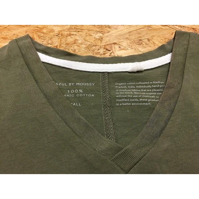Azul By Moussy アズールバイマウジー Sサイズ メンズ Tシャツ 無地 Vネック 半袖 ショートスリーブ カットソー 綿100 グリーン カーキ系 Ts Undo Rowa ヤフー店 通販 Yahoo ショッピング