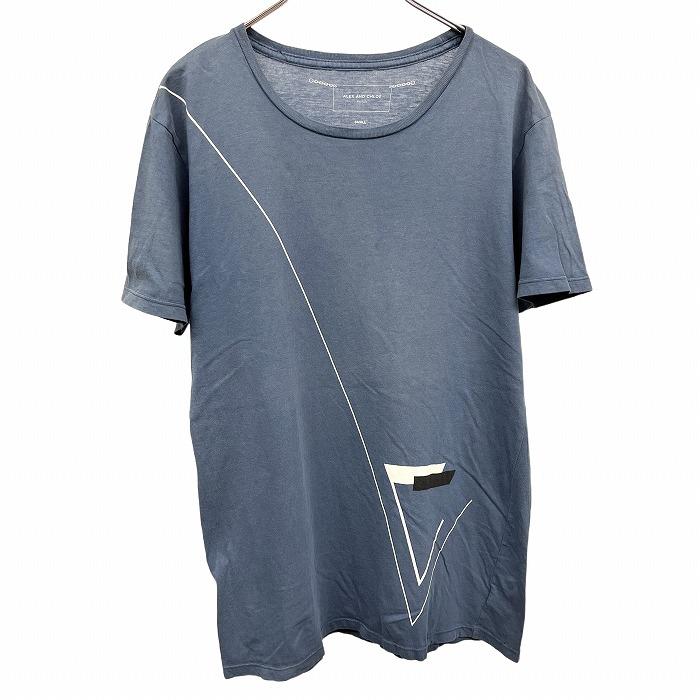 美品✨ クロスアンドクロス プリントTシャツ LATTE CLOTH&CROSS フロスト加工プリント半袖Tシャツ （Tシャツ）｜Purple&Yellow