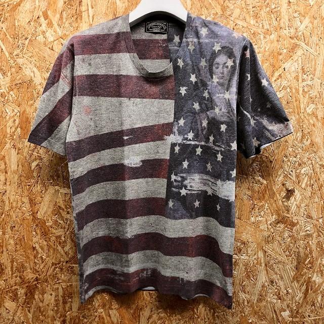 【祝開店！大放出セール開催中】 291295＝HOMME 291295オム 291295=HOMME Tシャツ 全面プリント トップス