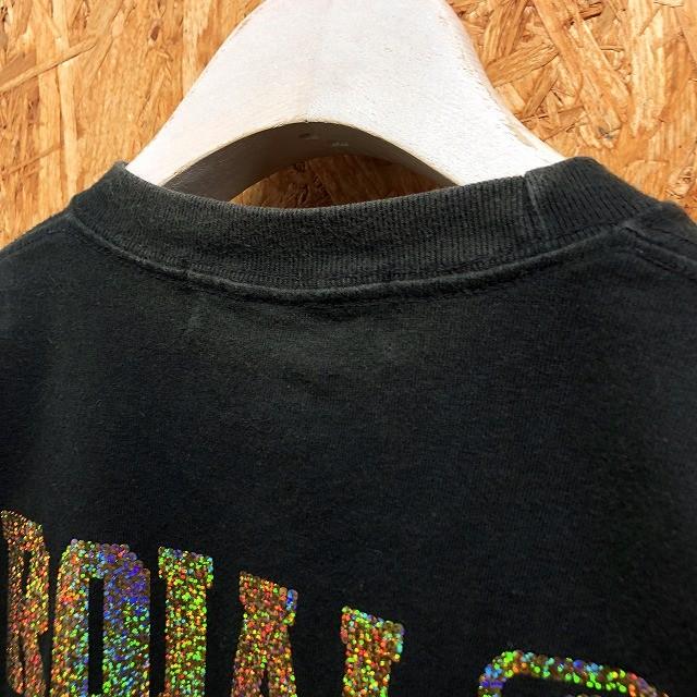 ロイヤル ROIAL Lサイズ レディース Tシャツ 両面スパンコールロゴ  