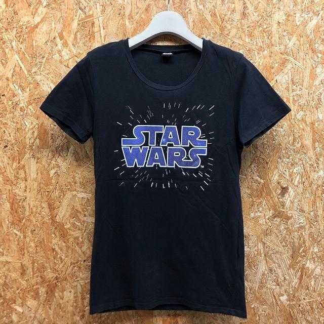 Star Wars スターウォーズ Lサイズ レディース Tシャツ ラウンドネック ロゴプリント カットソー ボックスカット 半袖 綿100 ブラック 黒 Ts Undo Rowa ヤフー店 通販 Yahoo ショッピング