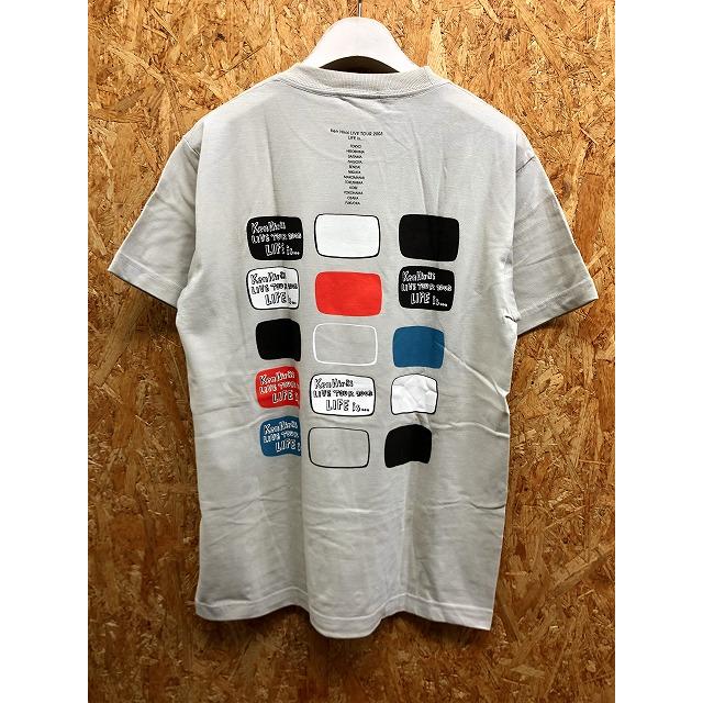 平井堅 Ken Hirai Tシャツ 『LIVE TOUR 2003 LIFE Is...』 音楽 ツアーT ライブT 丸首 半袖 カットソー 綿100% グレージュ系 メンズ｜undo-rowa｜05