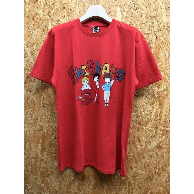Shishamo シシャモ メンズ Tシャツ バンドt ガールズスリーピースバンド イラスト プリント 半袖 丸首 カットソー 綿100 レッド 赤 Ts Undo Rowa ヤフー店 通販 Yahoo ショッピング