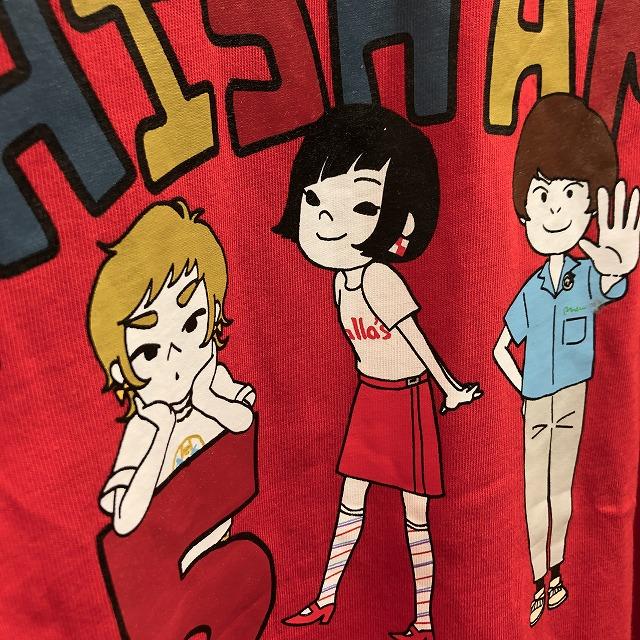 Shishamo シシャモ メンズ Tシャツ バンドt ガールズスリーピースバンド イラスト プリント 半袖 丸首 カットソー 綿100 レッド 赤 Ts Undo Rowa ヤフー店 通販 Yahoo ショッピング