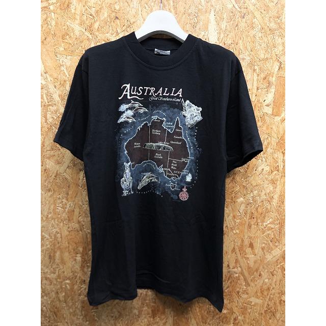 Gooses T Shirts S メンズ インポート古着 Tシャツ Australia 地図プリント カンガルー イルカ クジラ 丸首 半袖 綿100 ブラック 黒 Ts Undo Rowa ヤフー店 通販 Yahoo ショッピング