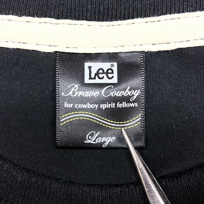 リー Lee Tシャツ スカル タトゥー風プリント 『Brave Cowboy』 Oilshock Designs オイルショックデザインズ 丸首 半袖 綿100% L 黒 メンズ | Lee | 04
