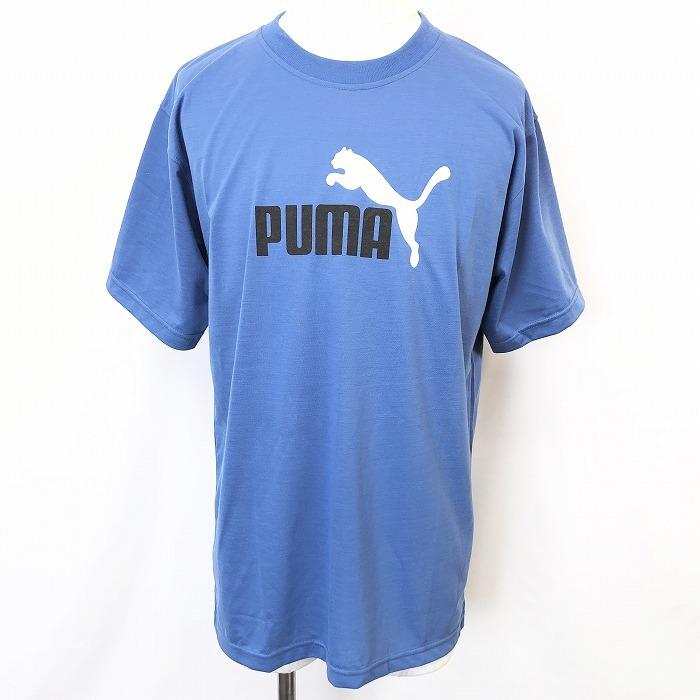 トルコ製 Y2K PUMA リンガー Tシャツ ネコ アーチロゴ パープル
