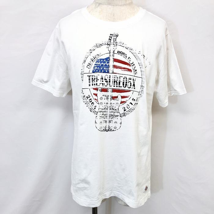 Dickies ディッキーズ Xl メンズ Tシャツ カットソー プリント 星条旗 ギター Treasure05x 15 フェス 音楽 丸首 半袖 綿100 ホワイト 白 Ts Undo Rowa ヤフー店 通販 Yahoo ショッピング