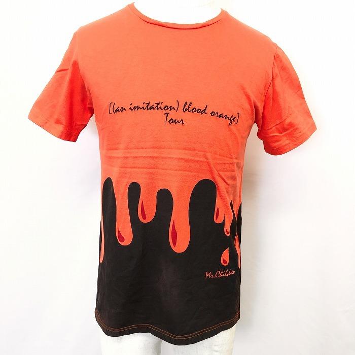 ミスターチルドレン Mr.Children [(an imitation) blood orange] Tour Tシャツ バンドT ライブ 音楽 半袖 綿100% S オレンジ メンズ｜undo-rowa