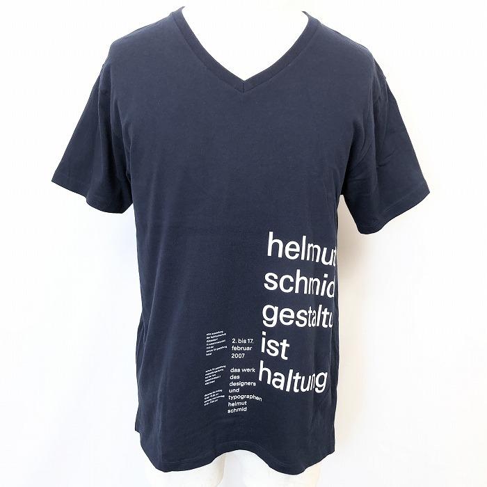 Graniph グラニフ M メンズ 男性 Tシャツ カットソー 英字プリント ヘルムートシュミット Vネック 半袖 綿100 コットン ネイビー 紺 Ts Undo Rowa ヤフー店 通販 Yahoo ショッピング