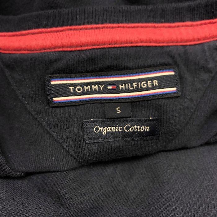 TOMMY HILFIGER トミーヒルフィガー S メンズ 男性 Tシャツ カットソー ワンポイントロゴ刺繍 Vネック 半袖 綿100% コットン ネイビー 紺｜undo-rowa｜03