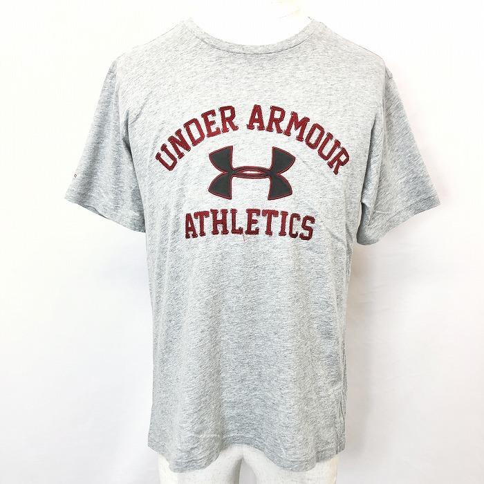 アンダーアーマー UNDER ARMOUR Tシャツ カットソー ロゴ刺繍 丸首