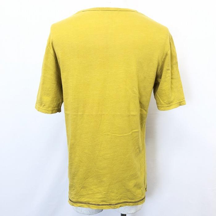 レイジブルー RAGEBLUE Tシャツ カットソー 無地 Vネック 半袖 ショートスリーブ 綿100% L ヘザーマスタードイエロー メンズ 男性｜undo-rowa｜02