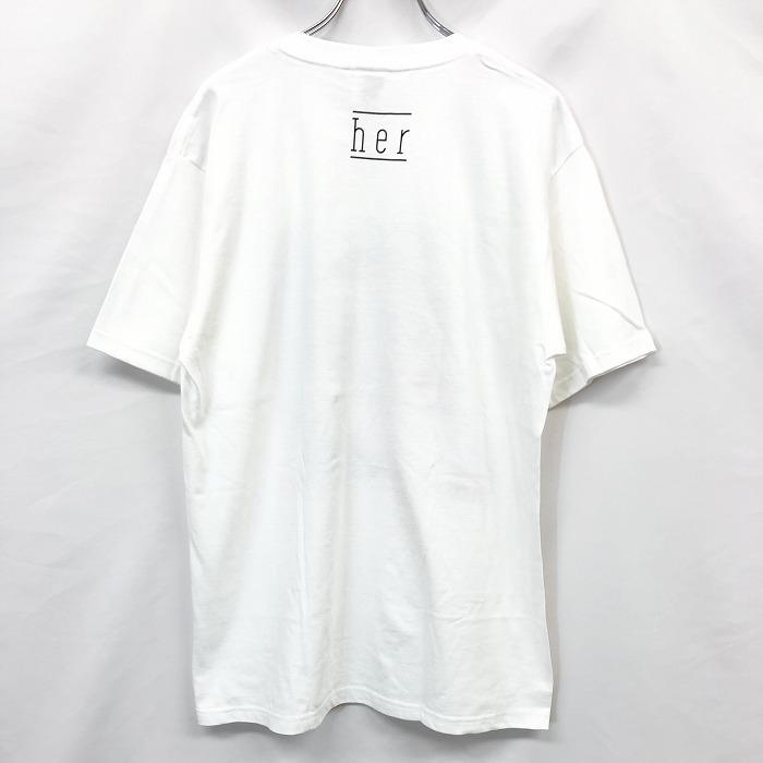 her - - メンズ Tシャツ バンドT ガールズバンド 『SCANDAL (スキャンダル)/ マスターピース/まばたき』 丸首 半袖 綿100% ホワイト 白 |  | 01