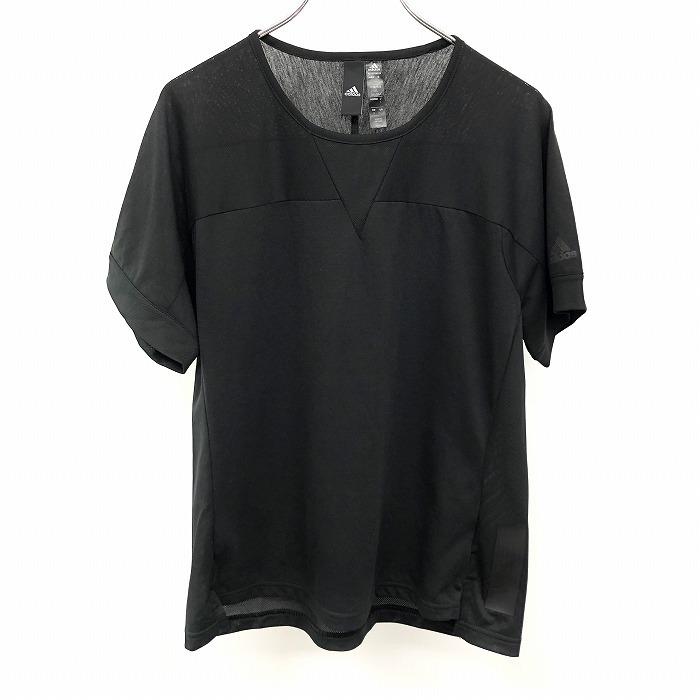 adidas メッシュシャツ M 黒 adidas adidas/アディダス メッシュクルーネックTシャツ ワン
