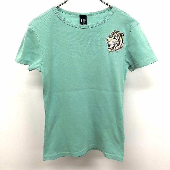 GAP ギャップ XS レディース Tシャツ リブカットソー アニマル 動物  