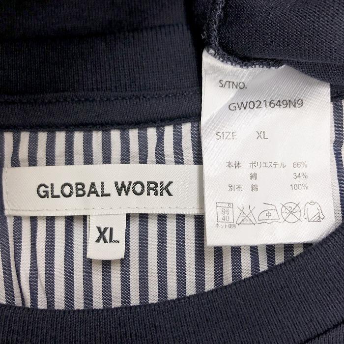 GLOBAL WORK グローバルワーク XL メンズ 男性 Tシャツ レイヤード風 