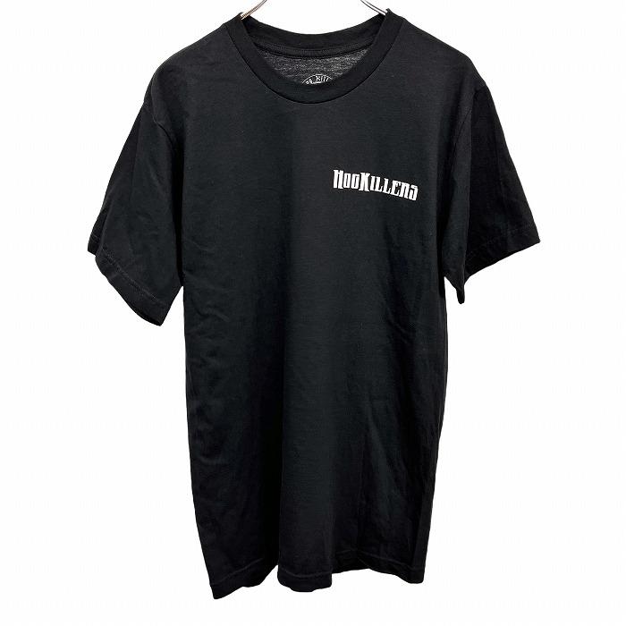 Hog Killers Tシャツ 半袖 両面プリント 英字 文字 バイカー バイクショップ 古着 USA製 カットソー 丸首 M 黒 メンズ(レディース？)｜undo-rowa｜02