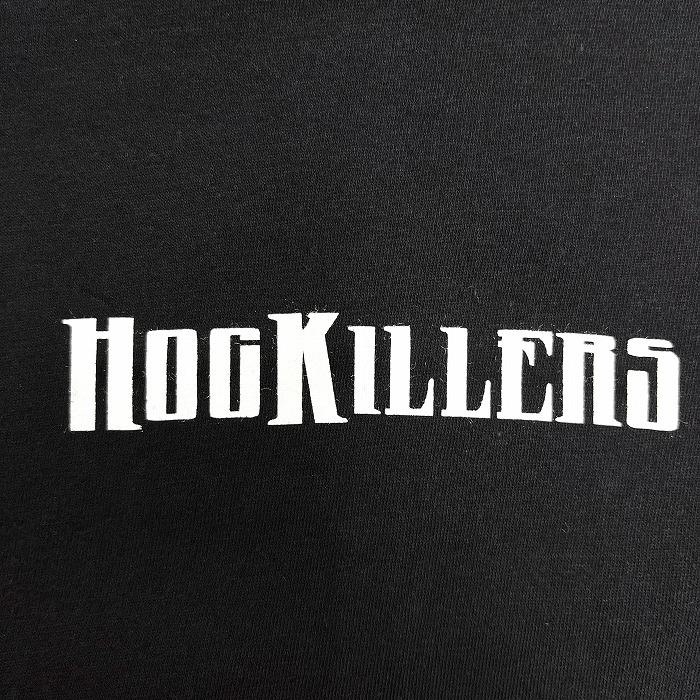 Hog Killers Tシャツ 半袖 両面プリント 英字 文字 バイカー バイクショップ 古着 USA製 カットソー 丸首 M 黒 メンズ(レディース？)｜undo-rowa｜04