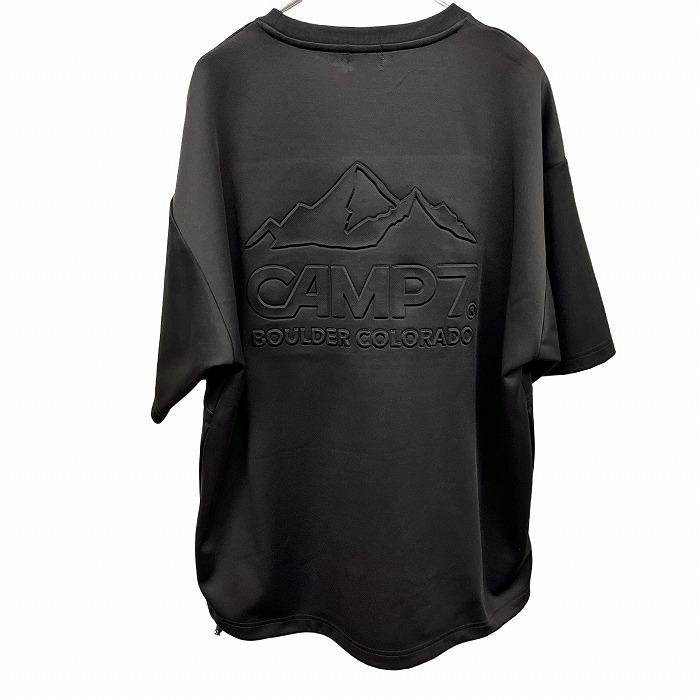 CAMP7 Tシャツ ビッグシルエットメッシュポケット 裾に調節ゴム CAMP7 Tシャツ ビッグシルエットメッシュポケット 裾に調節ゴム