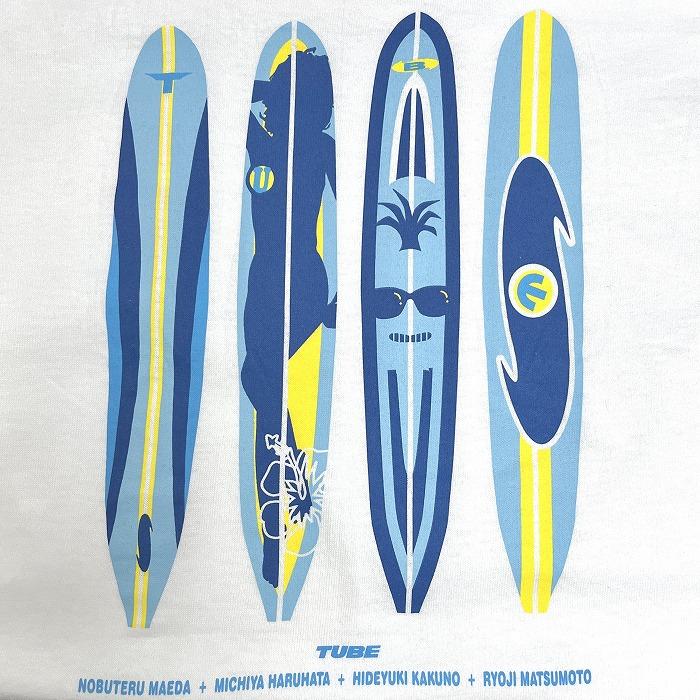 Stedman by Hanes|Sony Records 音楽 バンドT TUBE チューブ BLUE REEF ブルーリーフ 初回限定盤 非売品 Tシャツ 綿100% M 白 メンズ | Hanes | 03