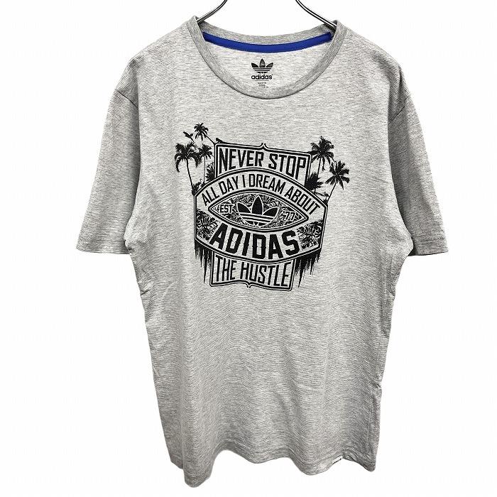 adidas（アディダス） adidas TREFOIL Tシャツ ヤシの木 鳥 スリム