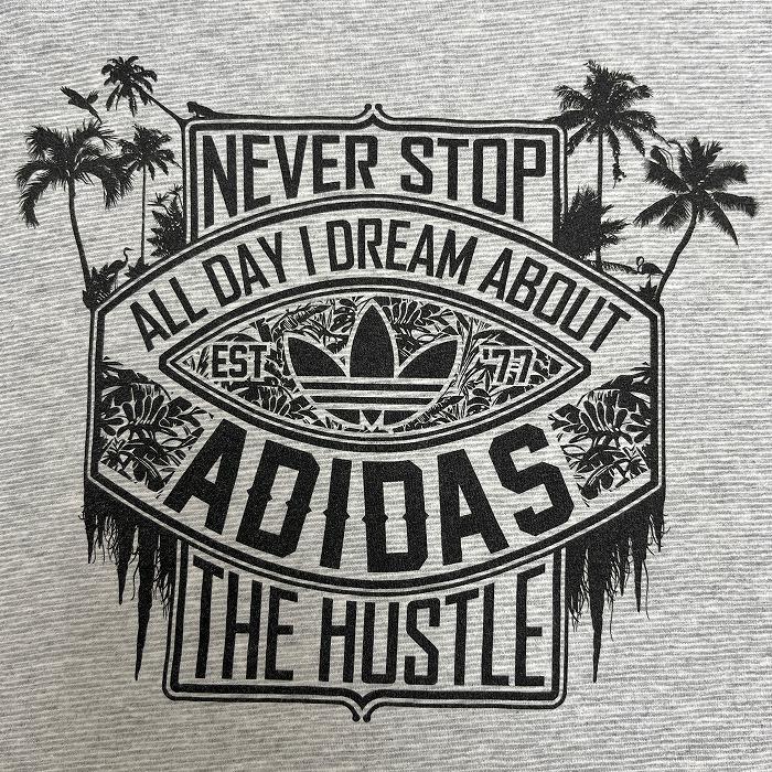 adidas（アディダス） adidas TREFOIL Tシャツ ヤシの木 鳥 スリム