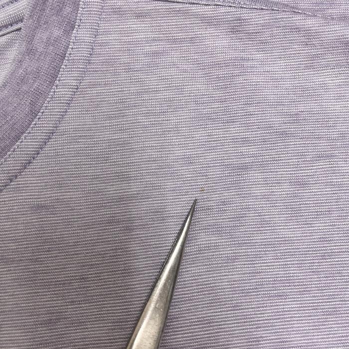 ゴールデンベア Golden Bear Tシャツ 刺繍 ロゴ クマ 熊 英字 文字 半袖 裾の両側にスリット 丸首 綿×ポリ L ヘザーパープル 杢紫 メンズ | Golden Bear | 04