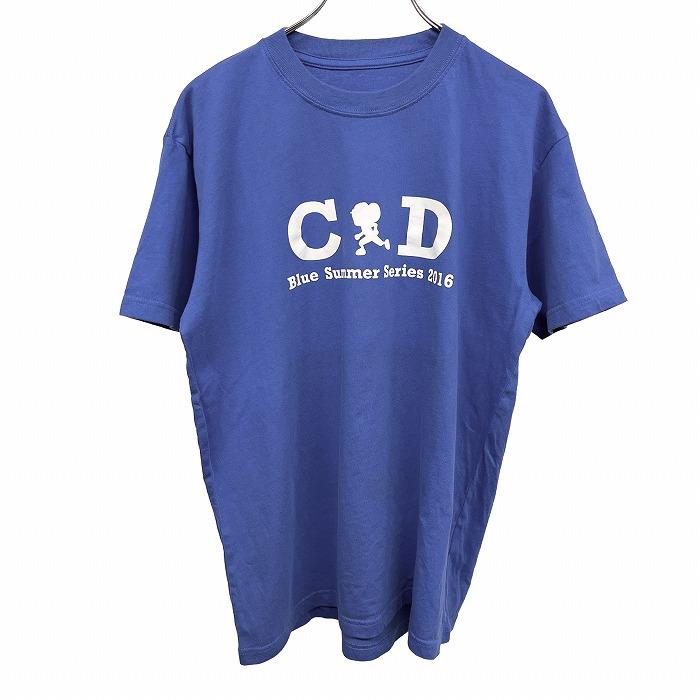 (株)中日グッズ 野球 ベースボール Tシャツ ドアラ 中日ドラゴンズ 『Blue Summer Series 2016』 半袖 綿100% ブルー 青×白 メンズ | 