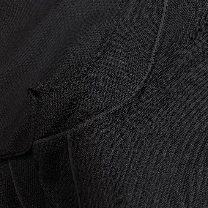 ナイキ タイガーウッズ NIKE TIGER WOODS ゴルフ 鹿の子Tシャツ モックネック 半袖 ロゴ刺繍 ポリ100% LL XL ブラック 黒 メンズ | NIKE | 03